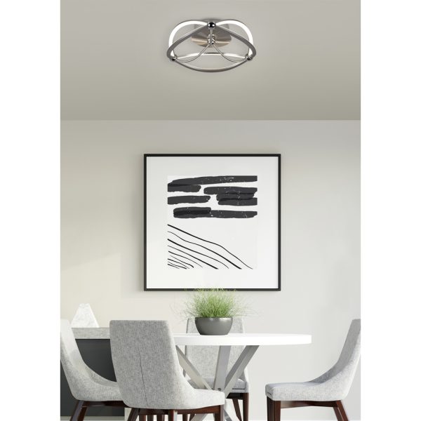 Plafondlamp Trio Leuchten Charivari nikkel