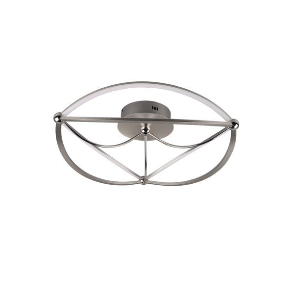 Plafondlamp Trio Leuchten Charivari nikkel