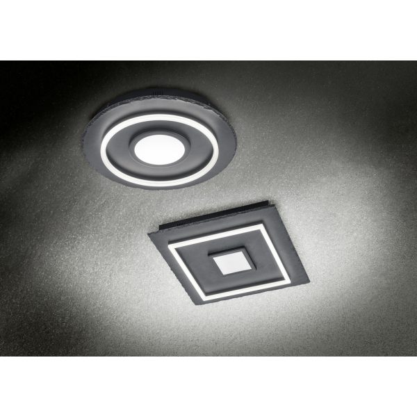 Plafondlamp Trio Leuchten Corbie zwart