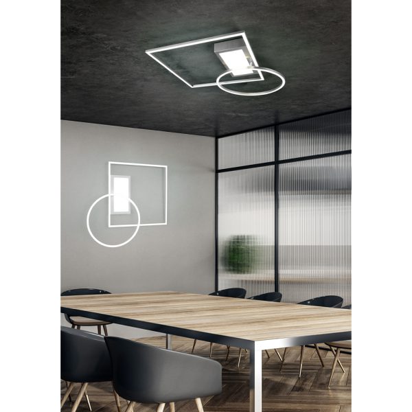 Plafondlamp Trio Leuchten Downey nikkel - Image 7