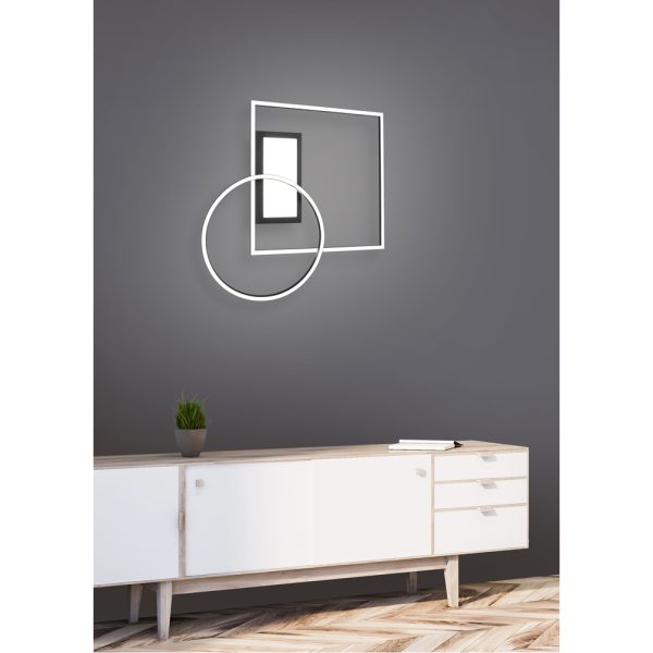 Plafondlamp Trio Leuchten Downey zwart