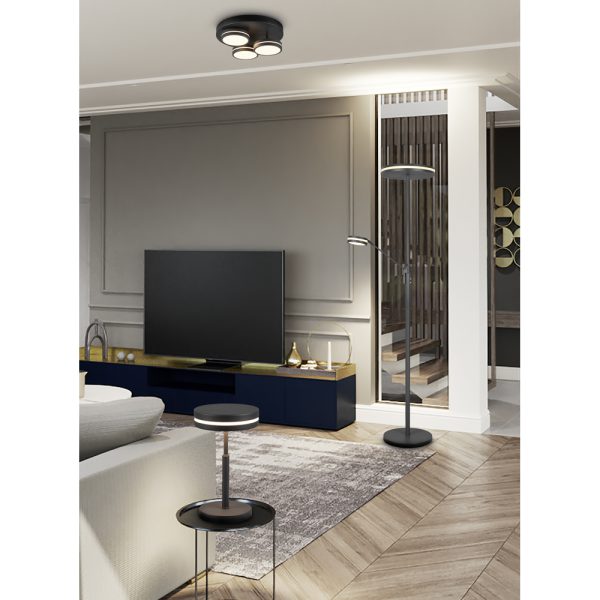 Plafondlamp Trio Leuchten Franklin antraciet