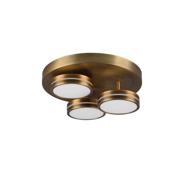 Plafondlamp Trio Leuchten Franklin oud brons - Image 2