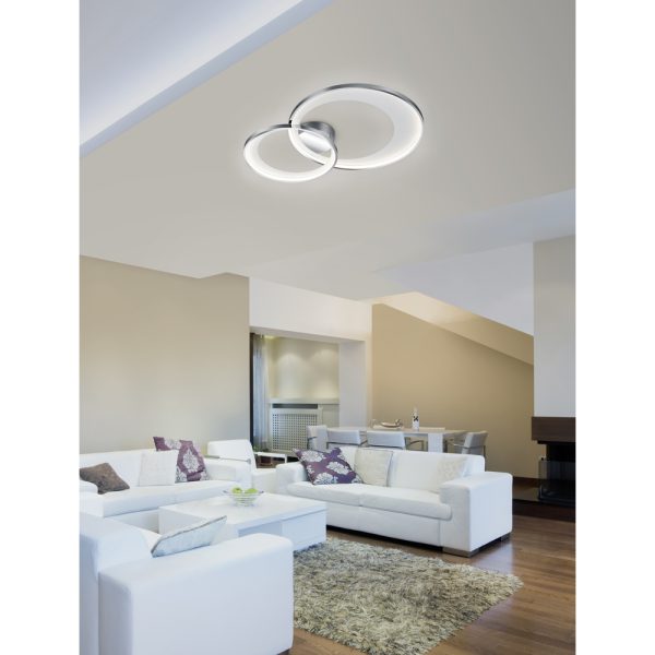 Plafondlamp Trio Leuchten Granada chroom - Image 3