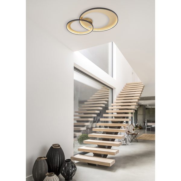 Plafondlamp Trio Leuchten Granada zwart - Image 3