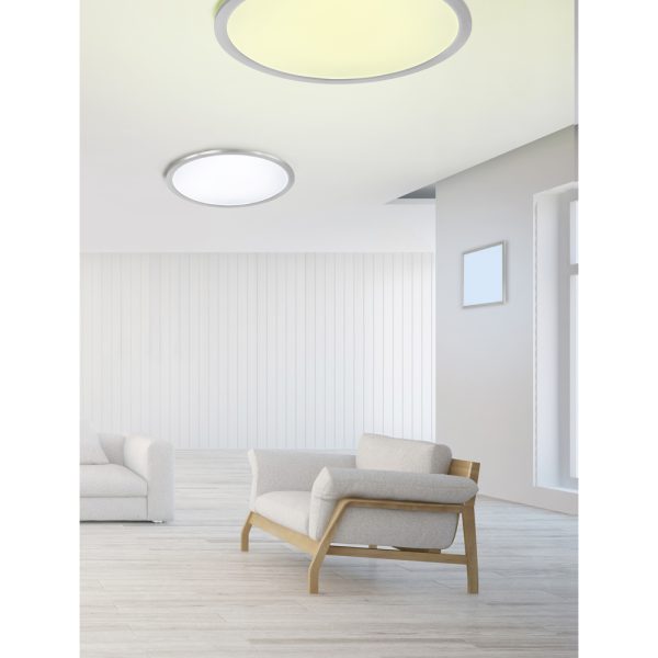 Plafondlamp Trio Leuchten Griffin nikkel