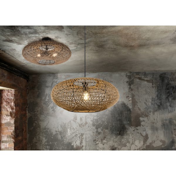 Plafondlamp Trio Leuchten Hedda zwart