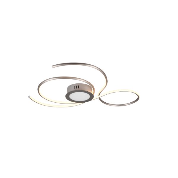 Plafondlamp Trio Leuchten Jive nikkel