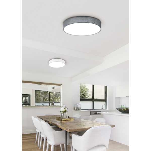 Plafondlamp Trio Leuchten Lugano nikkel