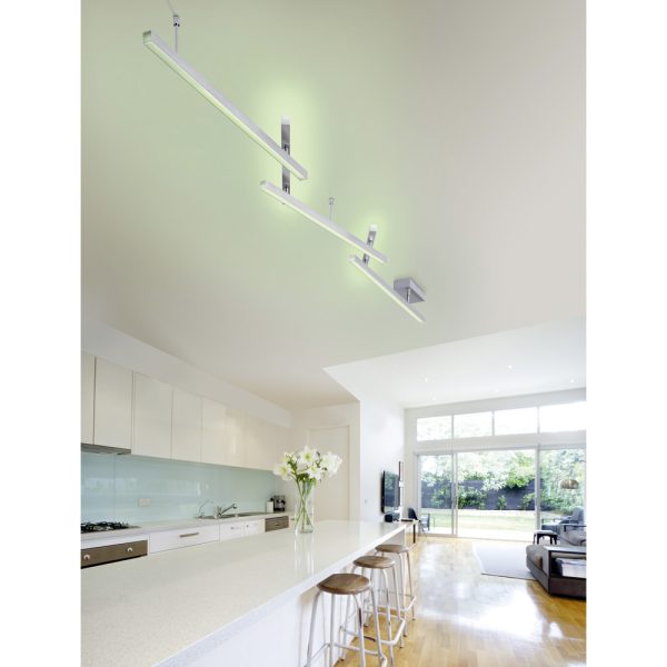 Plafondlamp Trio Leuchten Melby nikkel - Image 5
