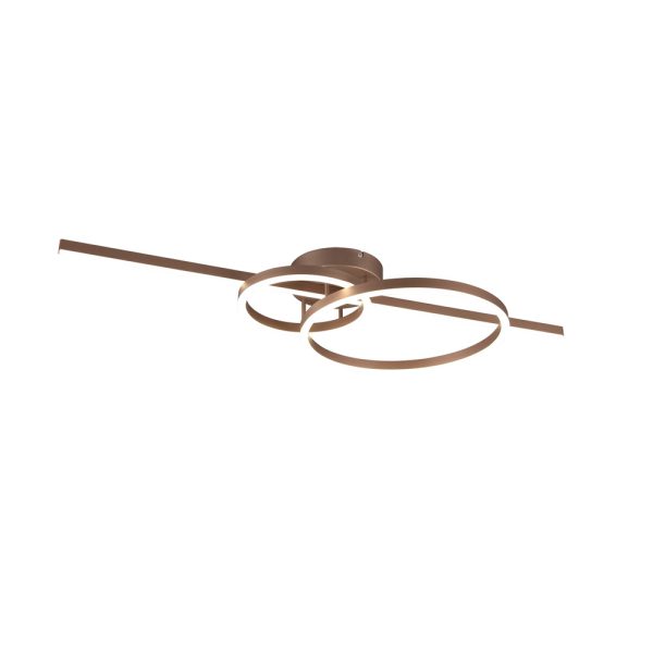 Plafondlamp Trio Leuchten Montilla bruin