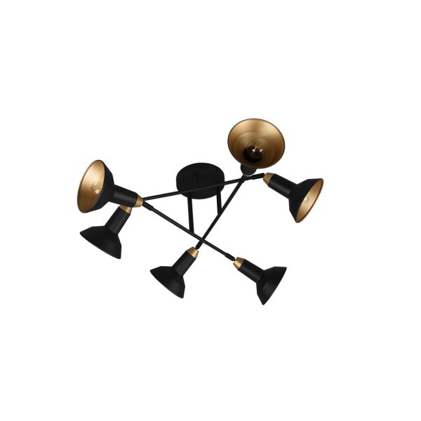 Plafondlamp Trio Leuchten Roxie zwart - Image 2