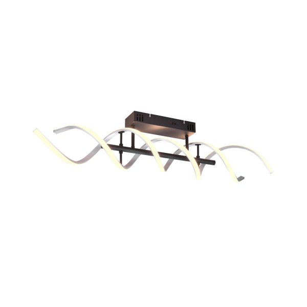 Plafondlamp Trio Leuchten Sequence aluminium
