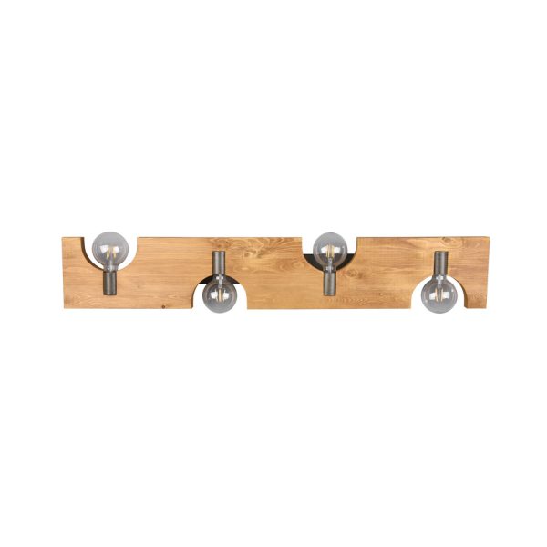Plafondlamp Trio Leuchten Tailor hout - Image 4