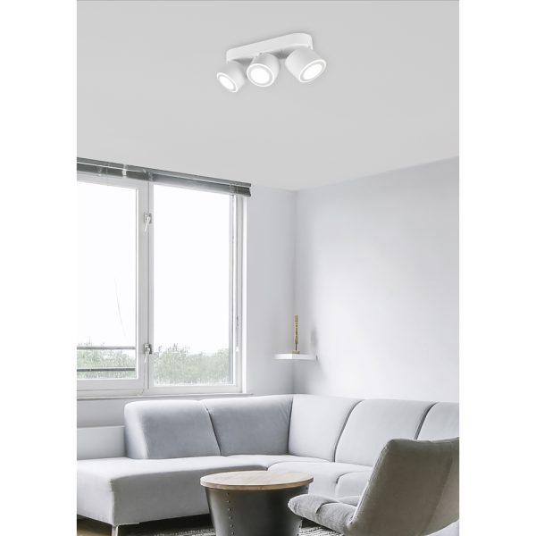 Plafondlamp Trio Leuchten Taurus wit