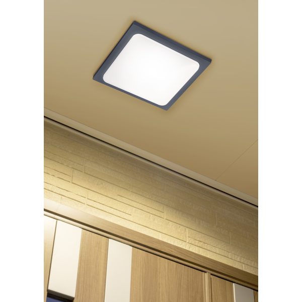 Plafondlamp Trio Leuchten Trave antraciet