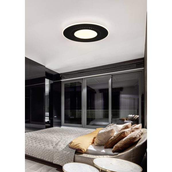 Plafondlamp Trio Leuchten Verus zwart