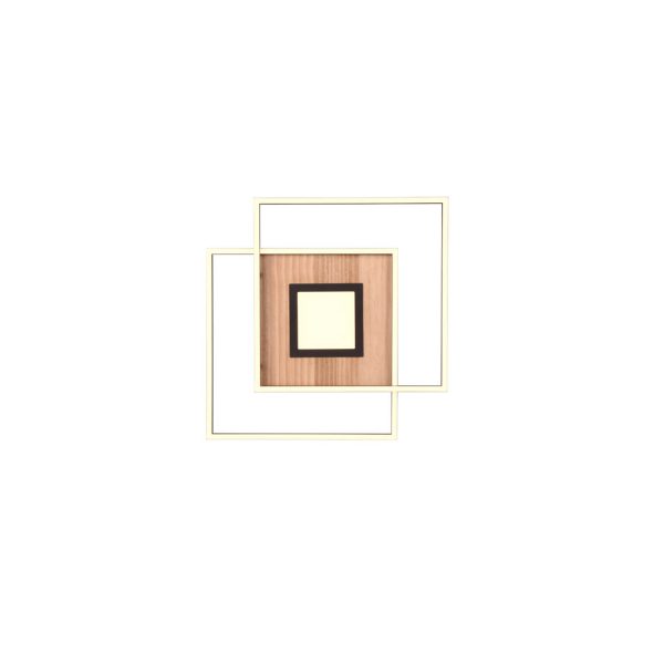 Plafondlamp Trio Leuchten Via hout