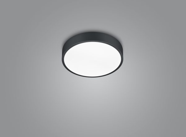Plafondlamp Trio Leuchten Waco zwart