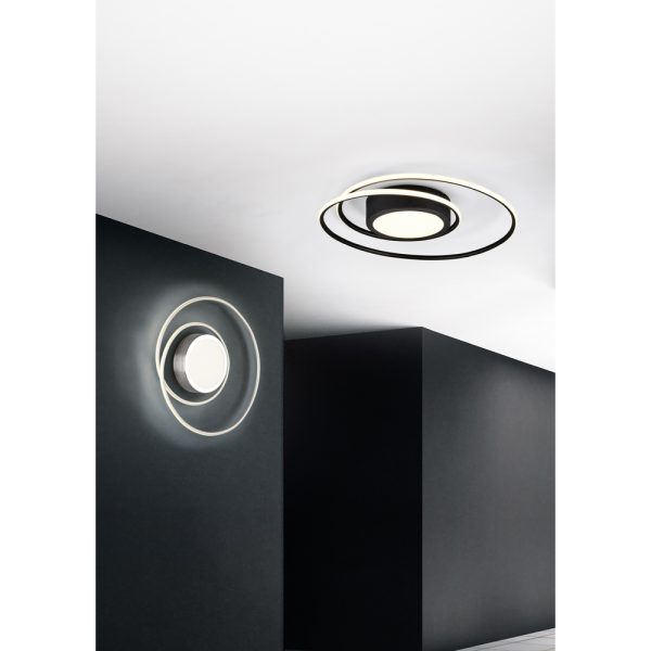 Plafondlamp Trio Leuchten Yava nikkel