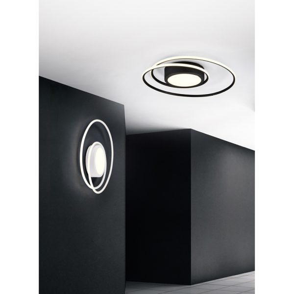 Plafondlamp Trio Leuchten Yava zwart