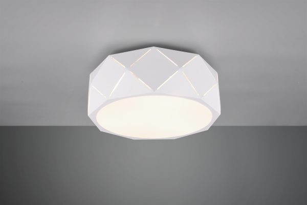 Plafondlamp Trio Leuchten Zandor wit