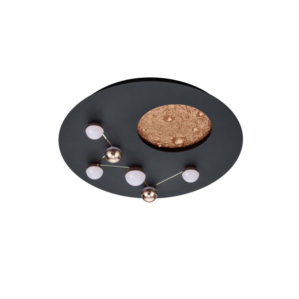Plafondlamp Trio Leuchten Zodiac zwart - Image 3
