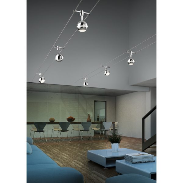 Spot Trio Leuchten Baloubet chroom