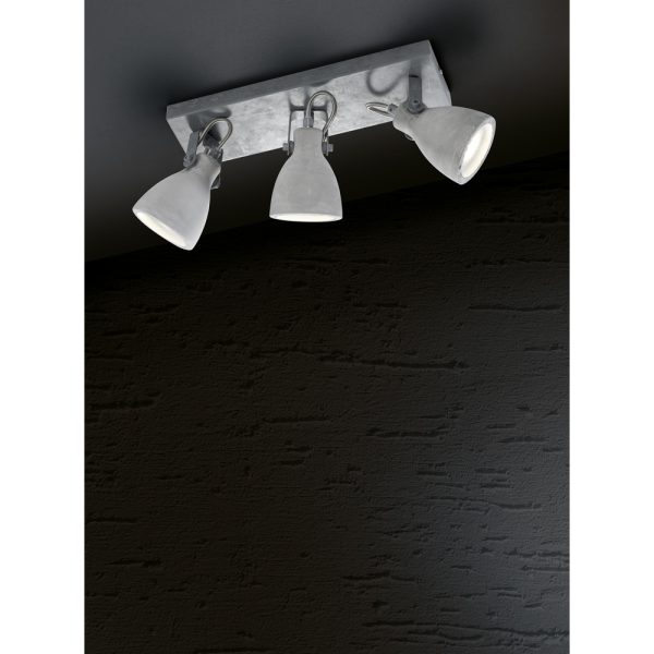 Spot Trio Leuchten Concrete grijs