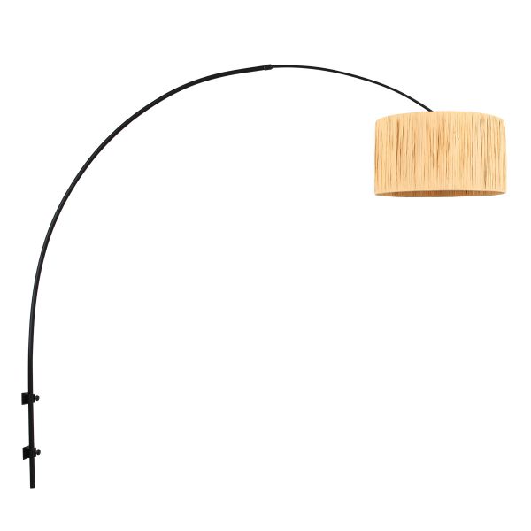 Steinhauer Sparkled light wandlamp – Draai- en/of kantelbaar – E27 (grote fitting) – naturel en zwart