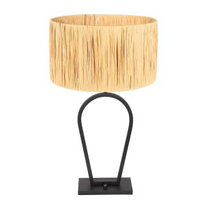 Steinhauer Stang tafellamp – ø 40 cm – Draai- en/of kantelbaar – E27 (grote fitting) – naturel en zwart