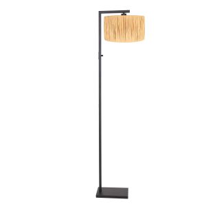 Steinhauer Stang vloerlamp – E27 (grote fitting) – naturel en zwart