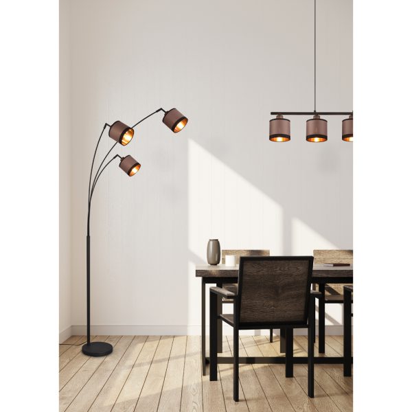 Vloerlamp Reality Davos zwart