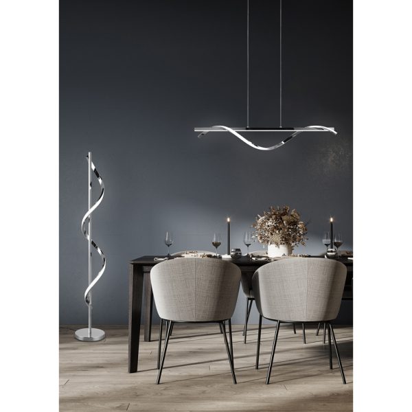 Vloerlamp Reality Isabel chroom
