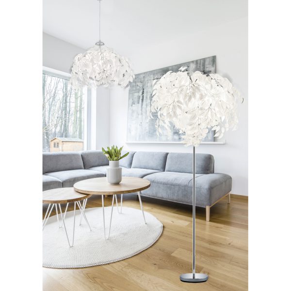 Vloerlamp Reality Leavy chroom