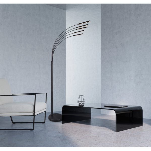 Vloerlamp Reality Reed zwart
