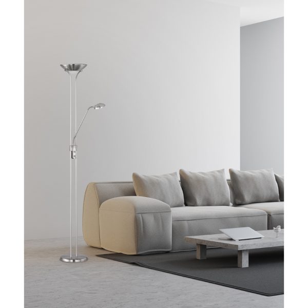Vloerlamp Reality Spock nikkel