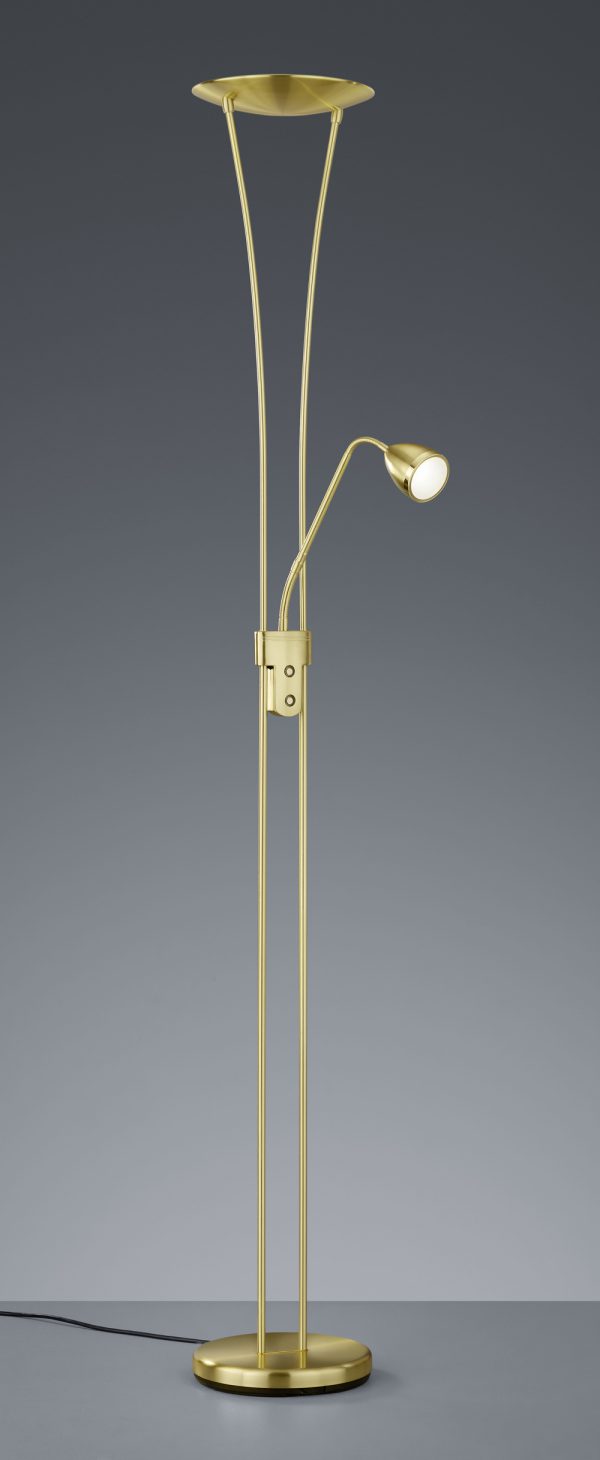 Vloerlamp Trio Leuchten Arizona messing - Image 2