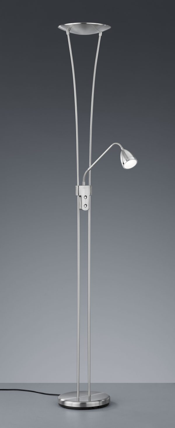Vloerlamp Trio Leuchten Arizona nikkel - Image 2