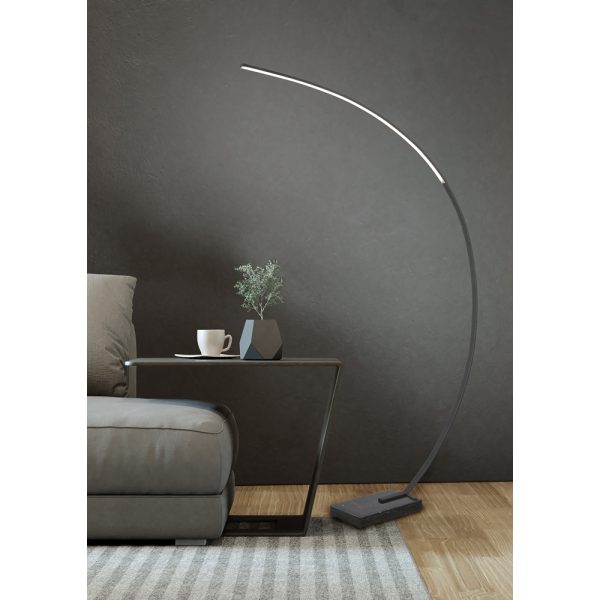 Vloerlamp Trio Leuchten Bangkok zwart - Image 3