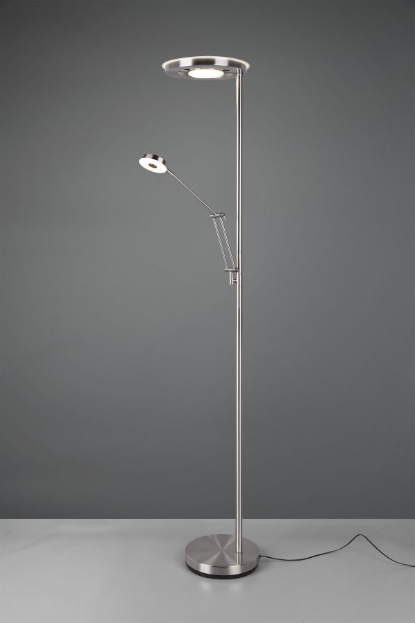 Vloerlamp Trio Leuchten Barrie nikkel - Image 2