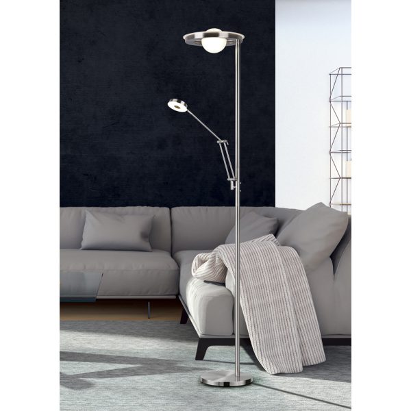 Vloerlamp Trio Leuchten Barrie nikkel - Image 7