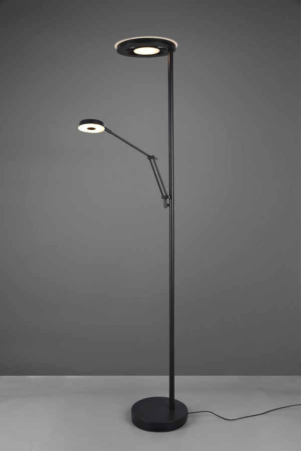 Vloerlamp Trio Leuchten Barrie zwart - Image 2