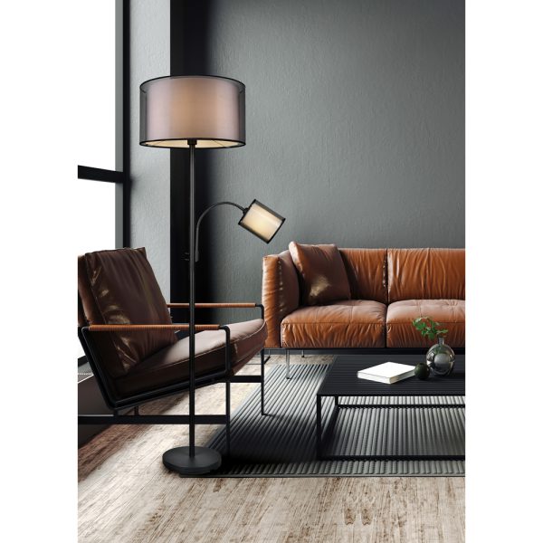 Vloerlamp Trio Leuchten Burton zwart - Image 6
