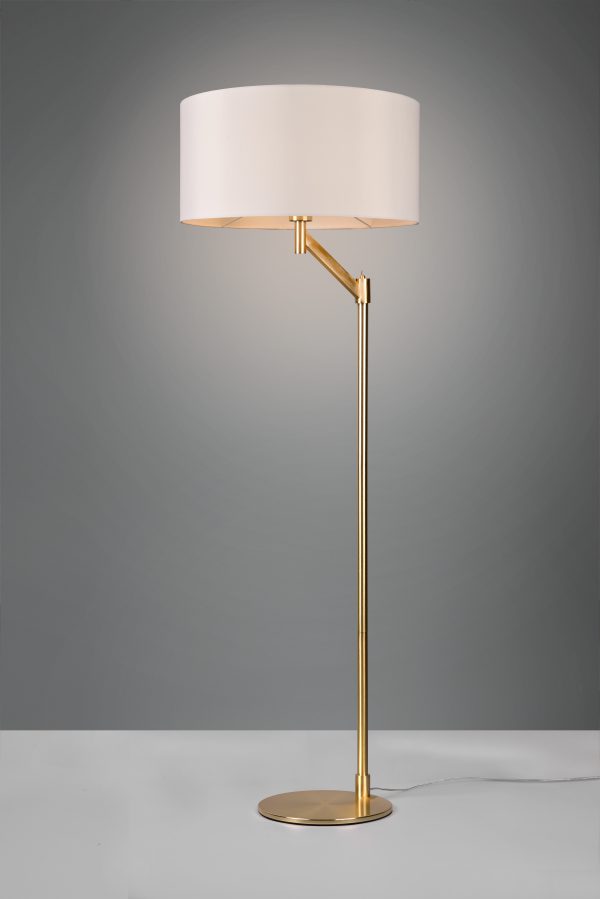 Vloerlamp Trio Leuchten Cassio messing - Image 2
