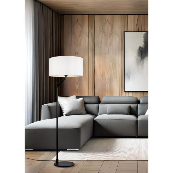 Vloerlamp Trio Leuchten Cassio zwart - Image 4