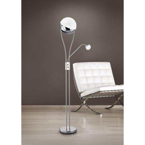 Vloerlamp Trio Leuchten Chris chroom - Image 6