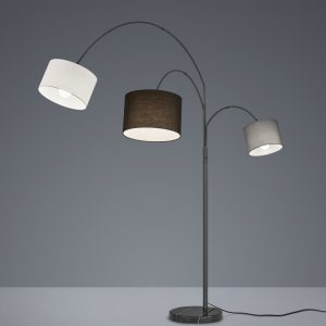 Vloerlamp Trio Leuchten Clark zwart