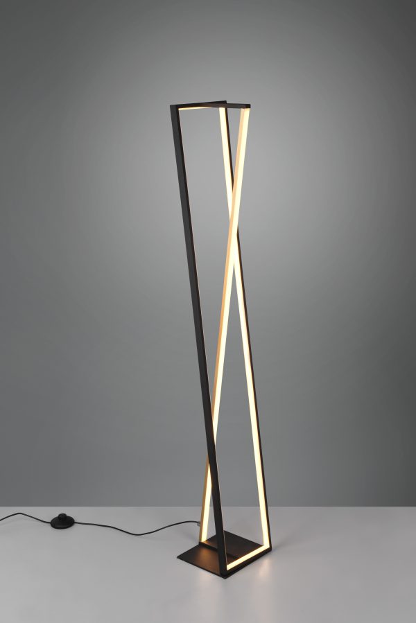 Vloerlamp Trio Leuchten Edge zwart - Image 2