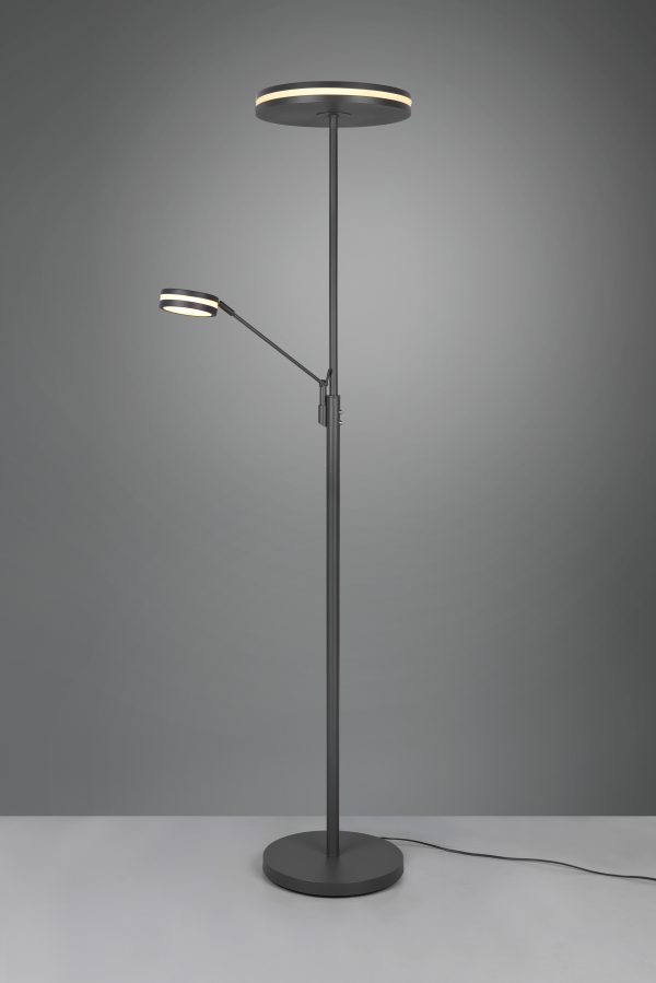 Vloerlamp Trio Leuchten Franklin antraciet - Image 2